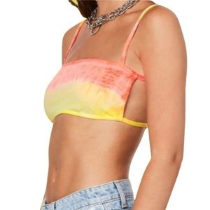 LF Emma & Sam Tie Dye Bralette Crop Top